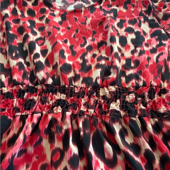 Red animal print dress size 1X - Picture 3 of 5